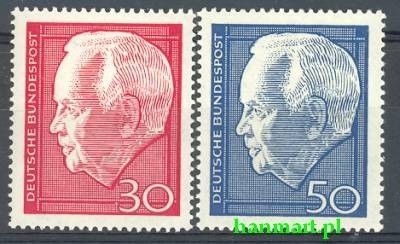 Znaczek Niemcy 1967 Mi 542-543 Czyste **