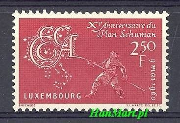 Znaczek Luksemburg 1960 Mi 620 Czyste **