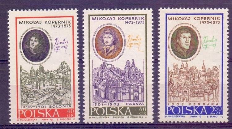 Znaczek Polska 1970 Mi 2014-2016 Fi 1867-1869 Czyste **