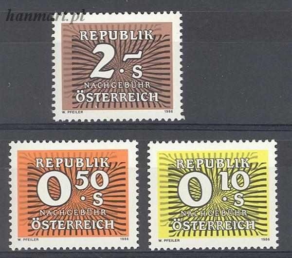 Znaczek Austria 1986 Mi por 264-266 Czyste **
