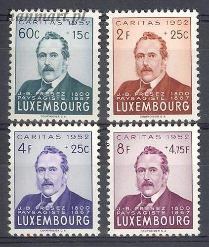 Znaczek Luksemburg 1952 Mi 501-504 Czyste **