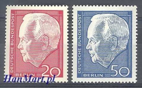 Znaczek Berlin Niemcy 1967 Mi 314-315 Czyste **