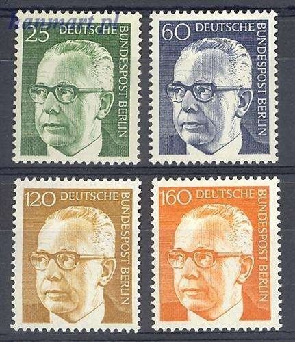 Znaczek Berlin Niemcy 1971 Mi 393-396 Czyste **