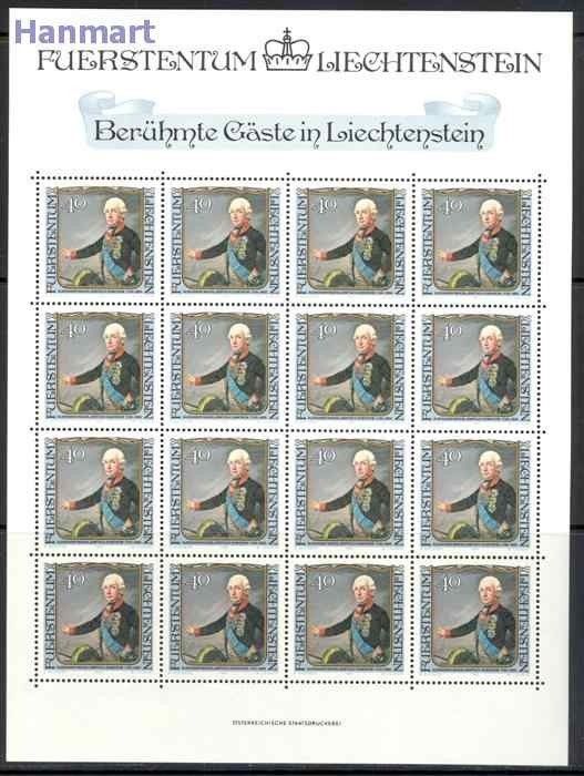 Znaczek Liechtenstein 1984 Mi ark 839-842 Czyste **