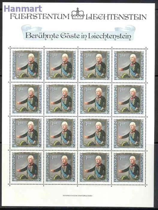 Znaczek Liechtenstein 1984 Mi ark 839-842 Czyste **