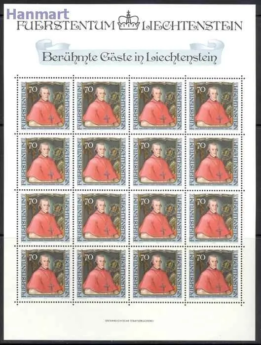 Znaczek Liechtenstein 1984 Mi ark 839-842 Czyste **