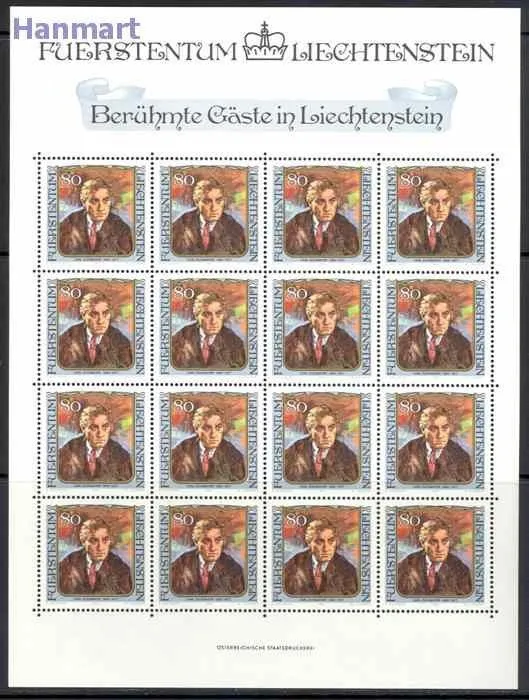 Znaczek Liechtenstein 1984 Mi ark 839-842 Czyste **