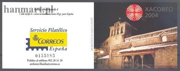 Znaczek Hiszpania 2004 Mi mh 3914-3921 Czyste **