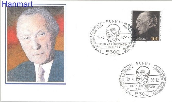Znaczek Niemcy 1992 FDC