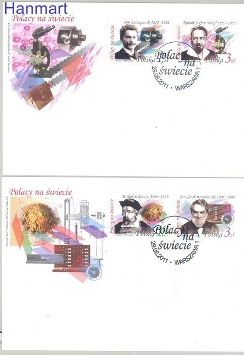 Znaczek Polska 2011 Mi 4529-4532 Fi 4379-4382 FDC