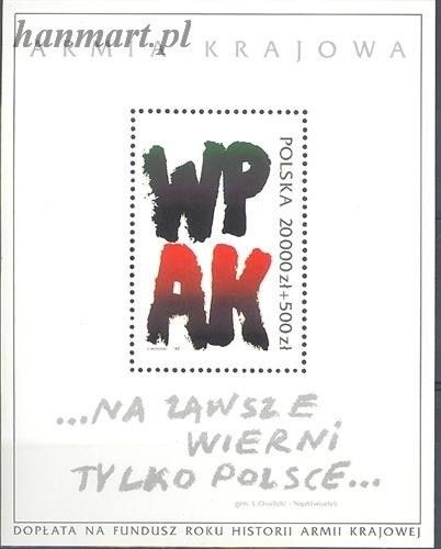 Znaczek Polska 1992 Mi bl 120I Fi bl 150 Czyste **
