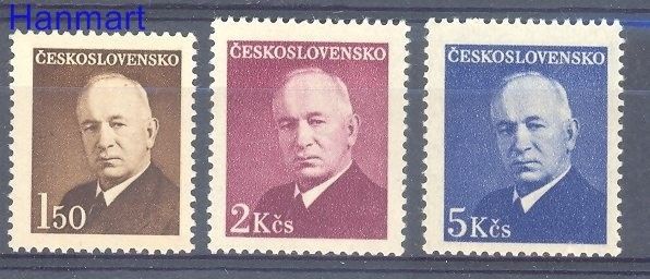 Znaczek Czechosłowacja 1948 Mi 529-531 Czyste **