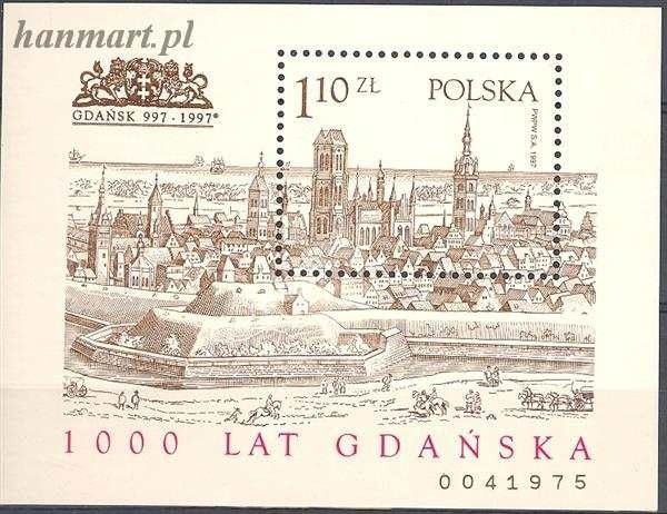 Znaczek Polska 1997 Mi bl 129 Fi bl 159B Czyste **