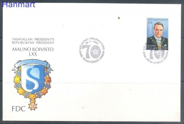 Znaczek Finlandia 1993 Mi 1235 FDC