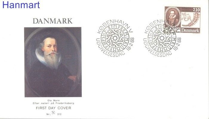 Znaczek Dania 1988 Mi 916 FDC
