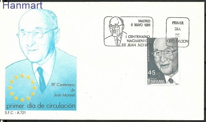 Znaczek Hiszpania 1988 Mi 2830 FDC