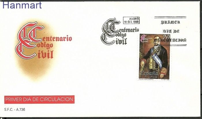 Znaczek Hiszpania 1988 Mi 2849 FDC
