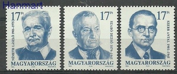 Znaczek Węgry 1993 Mi 4257-4259 Czyste **