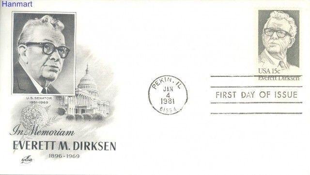 Znaczek USA 1981 Mi 1455 FDC