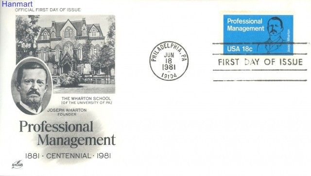 Znaczek USA 1981 Mi 1491 FDC