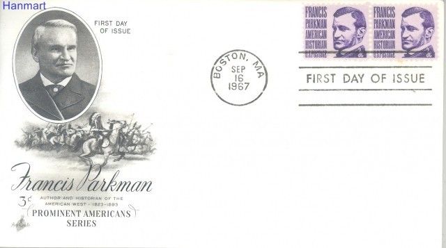 Znaczek USA 1967 FDC