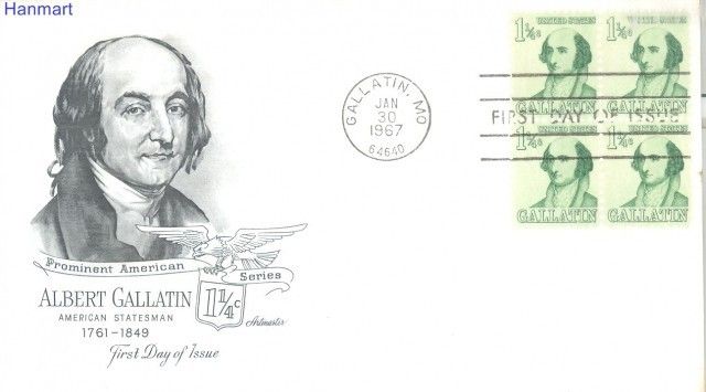 Znaczek USA 1967 Mi ie 915 FDC