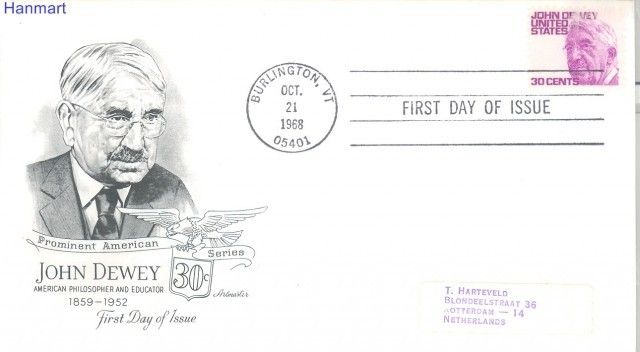Znaczek USA 1968 FDC