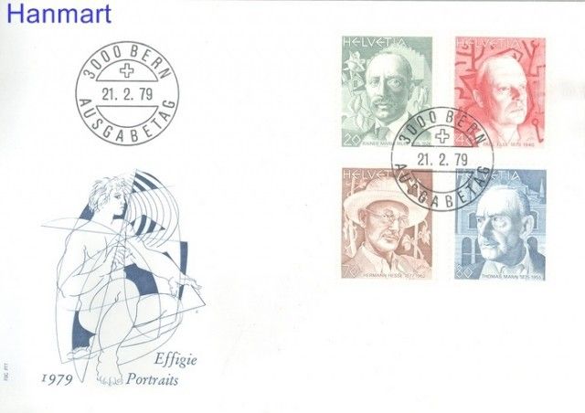 Znaczek Szwajcaria 1979 Mi 1146-1149 FDC