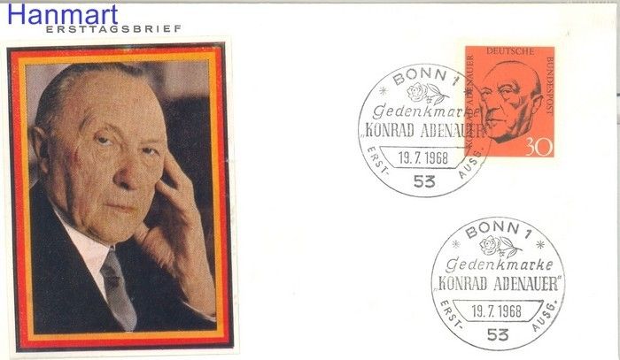 Znaczek Niemcy 1968 Mi 567 FDC