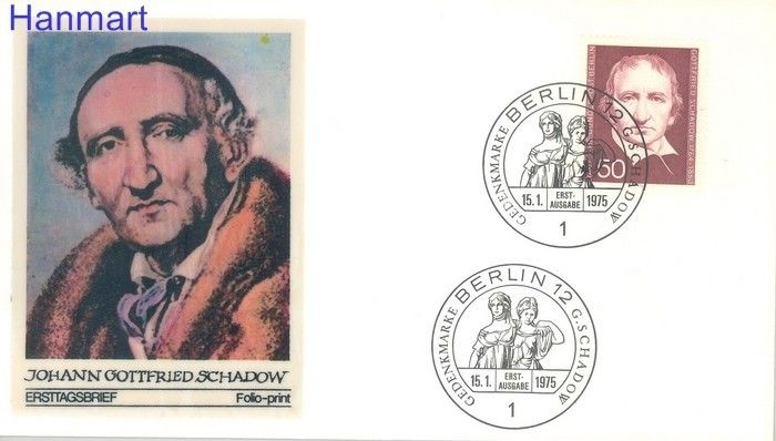 Znaczek Berlin Niemcy 1975 FDC