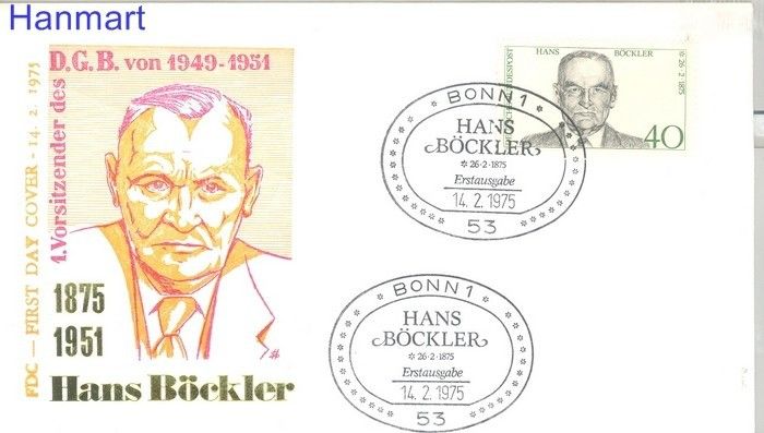 Znaczek Niemcy 1975 FDC