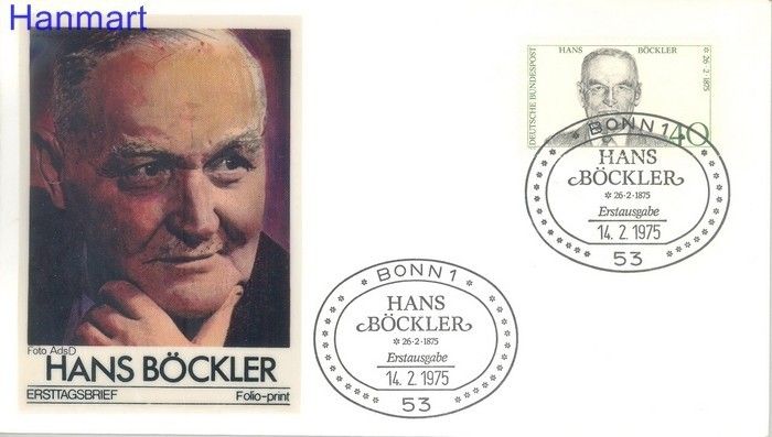 Znaczek Niemcy 1975 FDC
