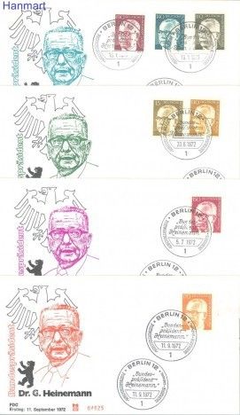 Znaczek Berlin Niemcy 1972 FDC