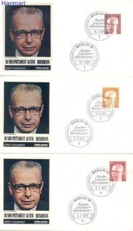 Znaczek Berlin Niemcy 1972 FDC