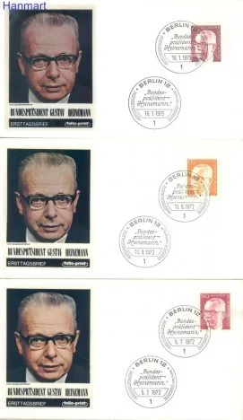 Znaczek Berlin Niemcy 1972 FDC