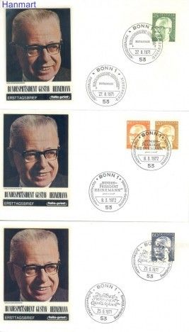 Znaczek Niemcy 1971 FDC