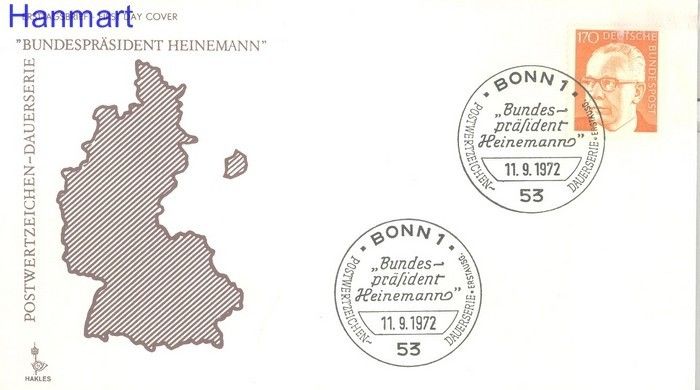 Znaczek Niemcy 1972 Mi 731 FDC