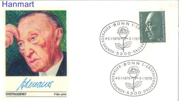 Znaczek Niemcy 1976 FDC