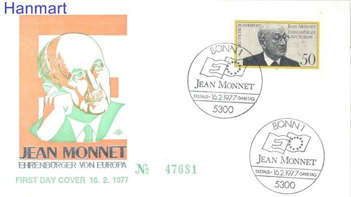 Znaczek Niemcy 1977 Mi 926 FDC