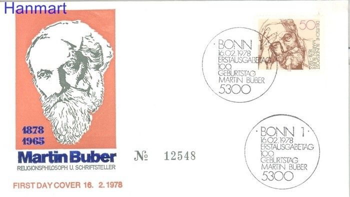 Znaczek Niemcy 1978 Mi 962 FDC