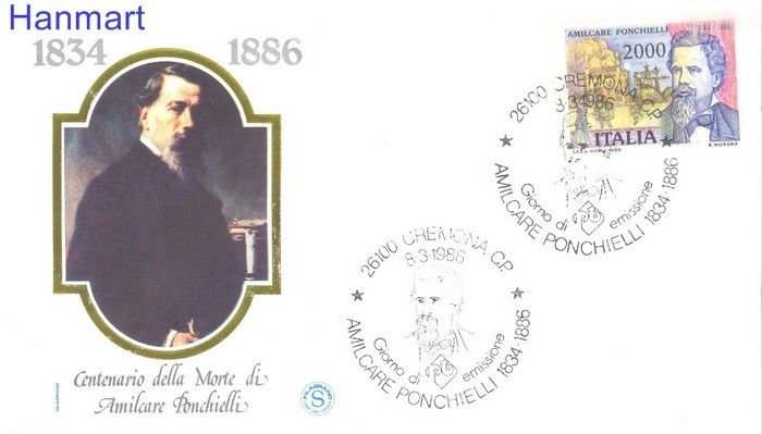 Znaczek Włochy 1986 Mi 1961 FDC
