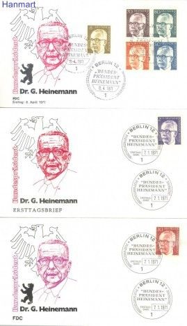 Znaczek Berlin Niemcy 1970 FDC