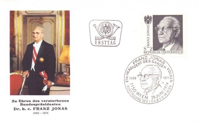 Znaczek Austria 1974 Mi 1458 FDC