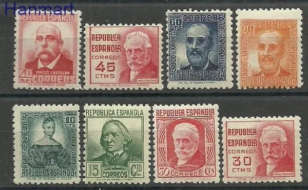 Znaczek Hiszpania 1936 Mi 684-691 Czyste **