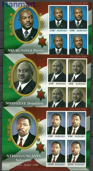 Znaczek Burundi 2012 Mi arkA2486-2529B Czyste **