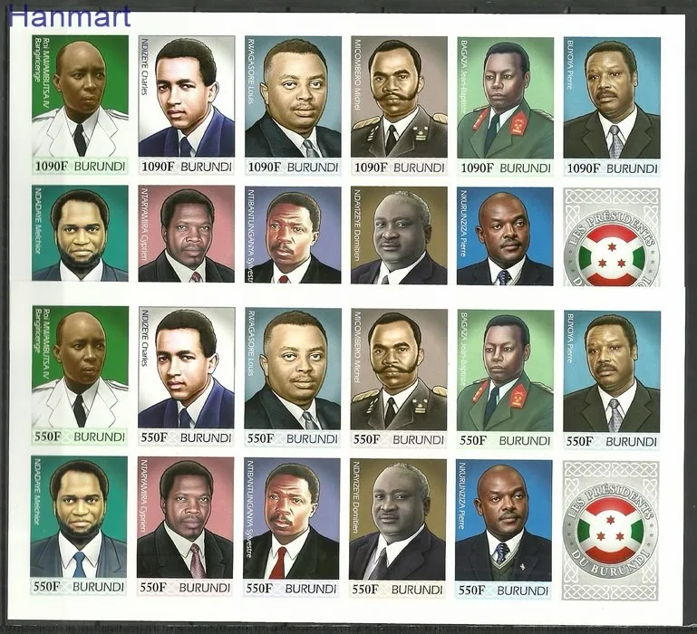 Znaczek Burundi 2012 Mi arkB2486-2529B Czyste **