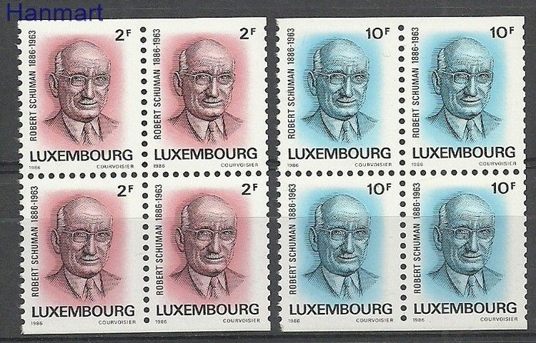 Znaczek Luksemburg 1986 Mi 1156-1157DoDu Czyste **