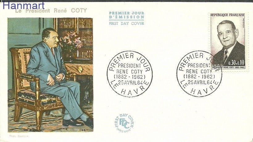 Francja 1964 Mi 1465 FDC