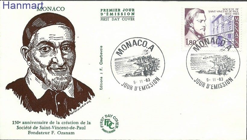 Znaczek Monako 1983 Mi 1606 FDC