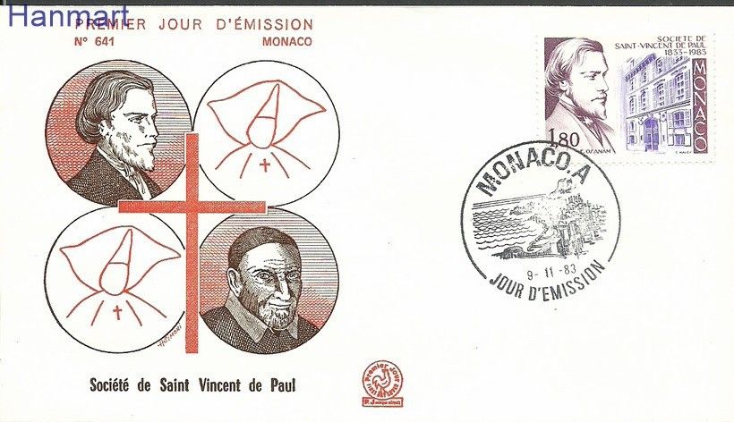 Znaczek Monako 1983 Mi 1606b FDC